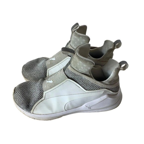 Puma Fierce Women's White Knit High Top Shoes Sneakers 190303-02 Size 9​​​​ - Picture 3 of 6